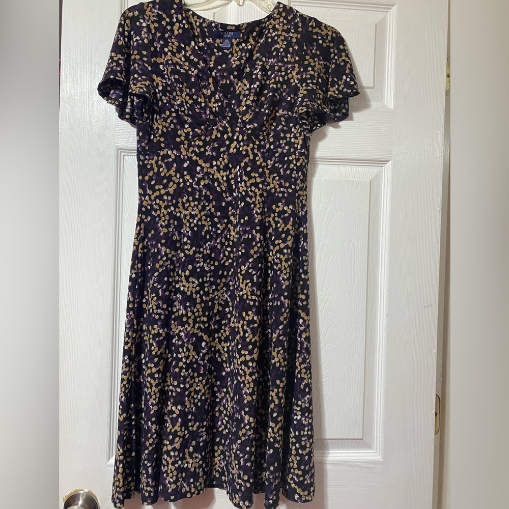 CHAPS fit and flare dress size P/S